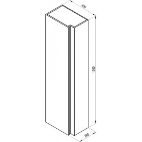 Aukšta spintelė SB 10° 450 5