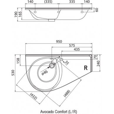 Praustuvas Avocado Comfort 3